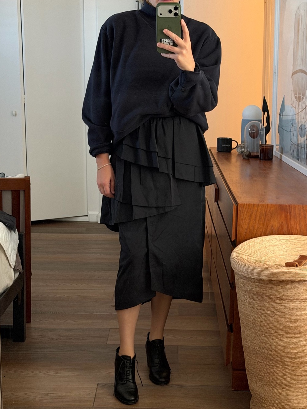 Barneys New York, Nylon Tufted Skirt, S
